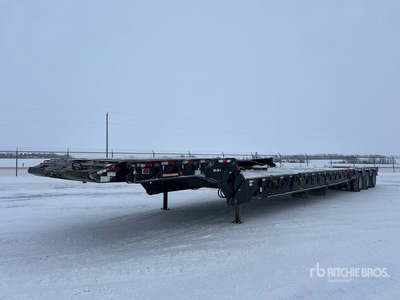 2015 Doepker 84 ton 58 ft 24-Wheel Opklapbare nekaanhangwagen