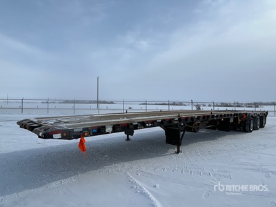 2016 Doepker 53 ft 24-Wheel Flatbed Olieveld aanhangwagen