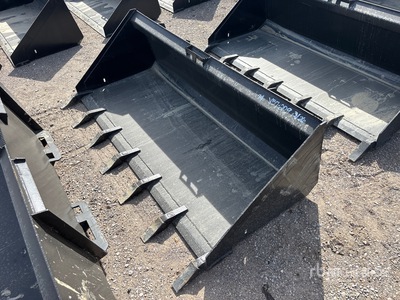 All-Star 74 In Low Pro w/Teeth Skid Steer Bucket (Unused)