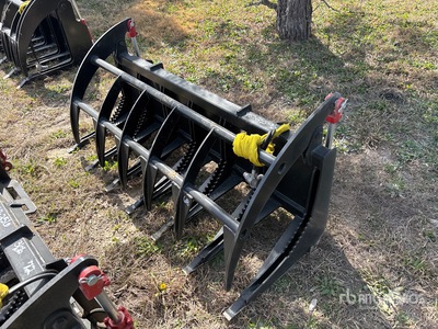 All-Star 72 In E-Series Râteau à racines pour Skid Steer (Unused)