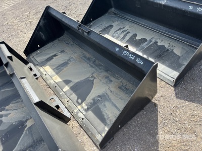 Mid-State 74 In Low Profile Skid Steer Bucket (Unused)