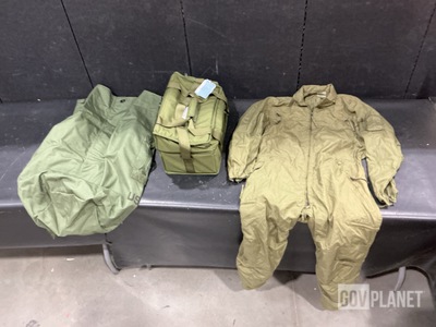 (30) Duffel Bags, (5) Pairs of Coveralls, (6) Textile Bags & Assorted Items