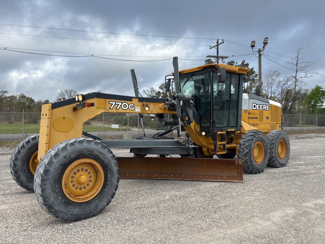 2014 John Deere 770G Motor Grader 2014 John Deere 770G Motor Grader