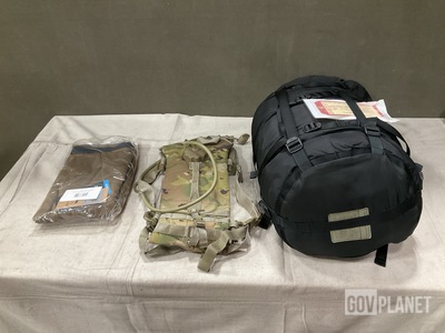 (5) Sleep Systems, (37) Pairs of Pants (23) Hydration Carriers & Assorted Items