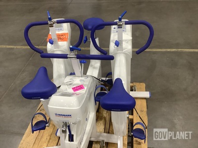 (4) Monark Ergomedic 828 E Exercise Bikes