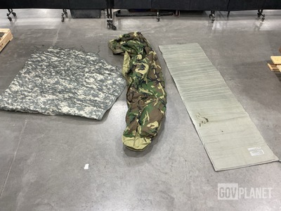 (10) Self-Inflating Sleeping Mats, (8) Poncho Liners & Assorted Items