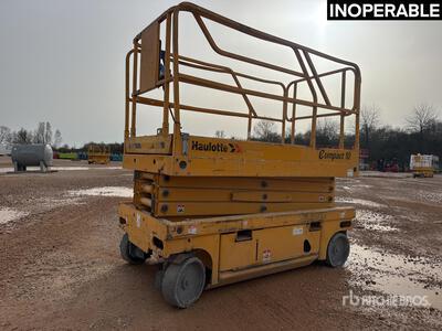 2008 Haulotte Compact 10 Electric Nacelle Ciseaux Scissor Lift (Inoperable)