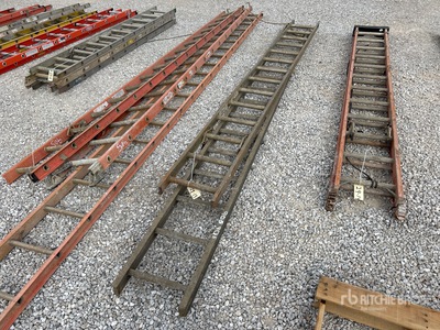Quantity of (1) 16 ft Aluminum & (1) 14 ft Aluminum Section Extension Ladder