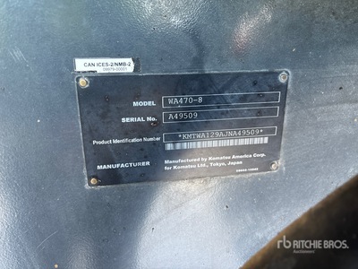 2019 Komatsu WA470-8 Wheel Loader