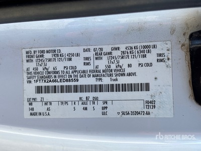 2020 Ford F-250 XL 4x2 Extended Cab Pickup