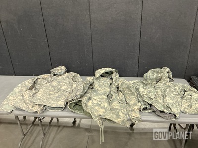 (52) Wet Weather Jackets, (38) Cold Weather Parkas & Assorted Items
