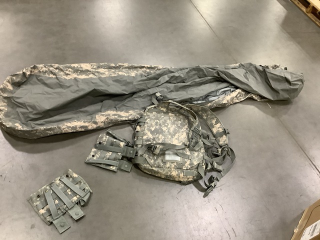 (4) Assault Packs, (12) M4 Three Mag Pouches, (3) Bivy Covers & Assorted Items