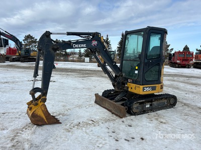 2017 John Deere 26G Mini Excavadora