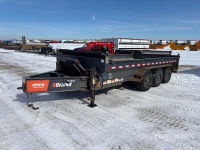 2023 Brandt 16 ft Tri/A Dump Utility Trailer