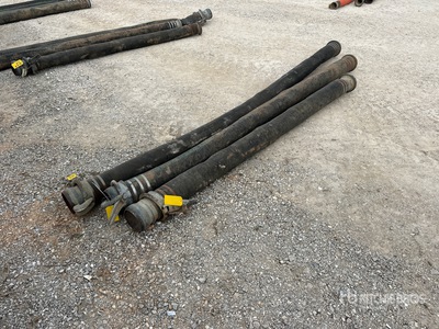 Quantity of (3) 6in hard suction hoses, total length 31ft Water Hose