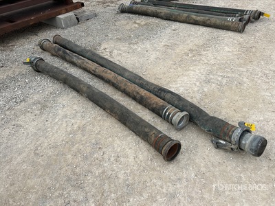 Quantity of (3) 6in hard suction hose, total length 31ft Water Hose