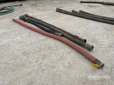 Quantity of (4) 4in hard suction hoses, total length 52ft Water Hose