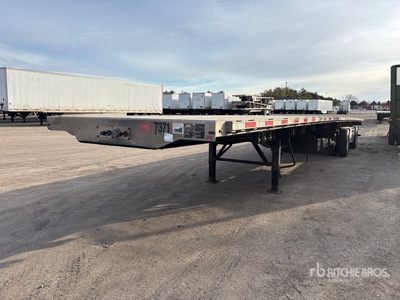 2018 Transcraft 53 ft T/A Spread Axle Flatbed Trailer
