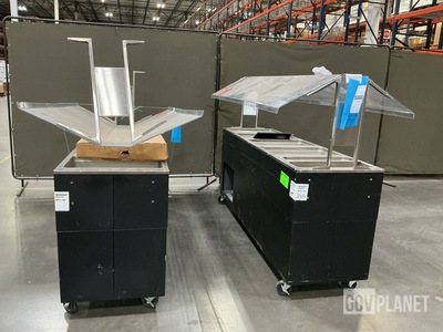 (2) Advance Tabco BSW5-208/240-B-SB Sealed Well Hot Food Buffets