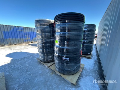 Quantity of (16) 11R22.5 Steer/All Position Transport Tires 18 Ply FM787 Tires (Unused)