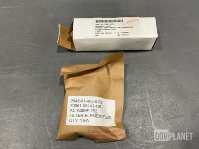 (12) Pall Aeropower AC-A089F-752 Fluid Filter Elements