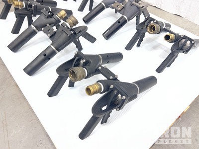 Quantity (6) Dual Valve Hydro-Chem Fire Hose Nozzles Varios. Industrial