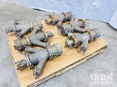 Quantity of (6) 4" to 2"  WYE Splitter Fuel/Water Camlock Hose Fittings Varios. Industrial