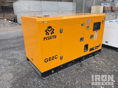 2026 Pesatto G60C 72.5 kVA Skid-Mounted Generator Set (Unused)