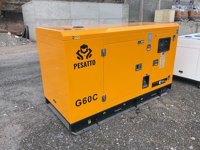2026 Pesatto G60C 72.5 kVA Skid-Mounted Generator Set (Unused)