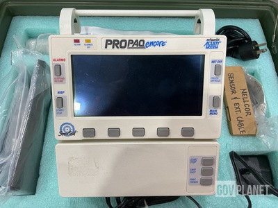 Welch Allyn Propaq 206 EMPSC Patient Vital Signs Monitor w/Storage Case