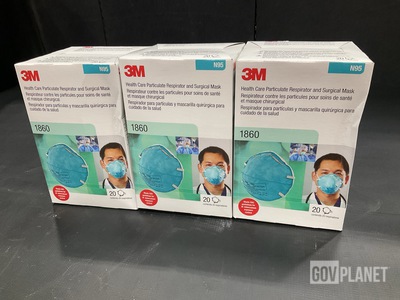 (42) Boxes of 3M 1860 N95 Surgical Masks