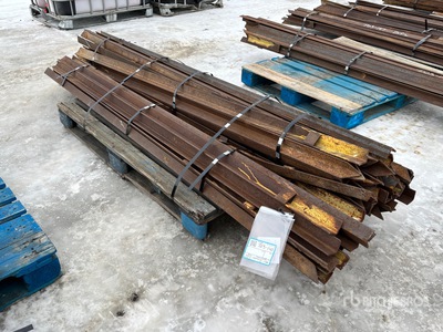 Quantity of (66) 3 x 20, 1 x 6 Angle Iron Long Pipe