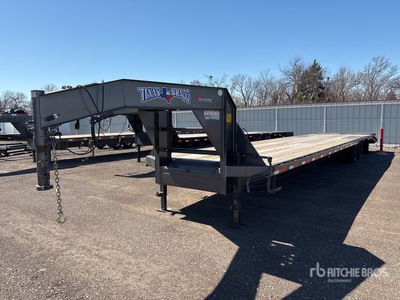 2025 Texas Bragg 40 ft T/A Gooseneck Apparatuur aanhangwagen