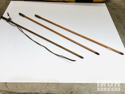 Quantity of (20) Sets of 9 ft. Grounding Rods Assemblies (Unused)