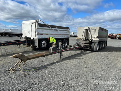 2013 Columbia Quad/A Turntable Pup Dump Trailer