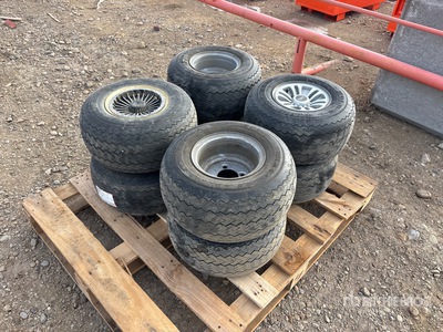 Quantity of (8) Golf Cart Tires & Rims