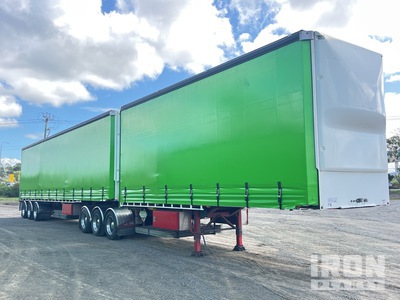 2023 Austate Tri/A B-Double Combination Curtain Side Trailer