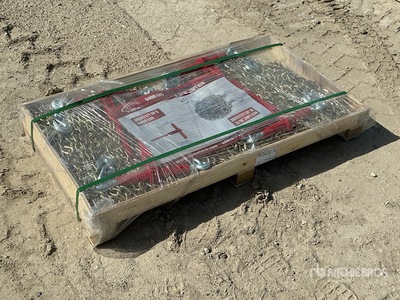 Quantity of (10) Suihe 5400 lb Ratchet Binders w/ 20 ft Chains (Unused)