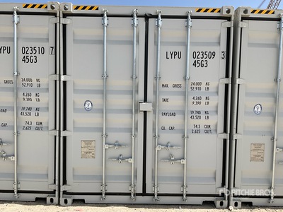 2025 40 ft High Cube Multi-Door Storage Container (Unused)