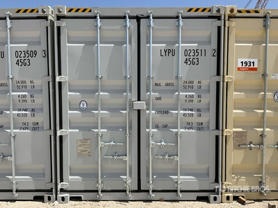 2025 40 ft High Cube Multi-Door Storage Container (Unused)