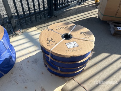 Quantity of (4) 2024 Powertek 2"-300FT Hoses (Unused)