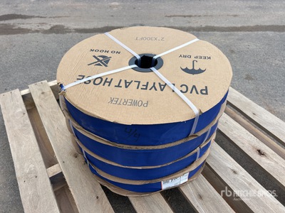 Quantity of (4) 2024 Powertek 2"-300FT Water Hose (Unused)