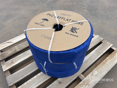 Quantity of (3) 2024 Powertek 3"-300FT Water Hose (Unused)