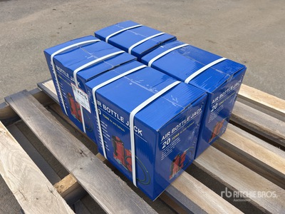 Quantity of (4) 2024 Powertek 20T lifter 20 ton Air Bottle Jack (Unused)