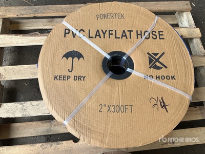 Quantity of (4) 2024 Powertek 2"-300FT Tuyaux (Unused)
