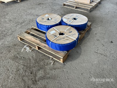 Quantity of (3) 2024 Powertek 3 in x 300 ft Lay Flat خرطوم المياه (Unused)
