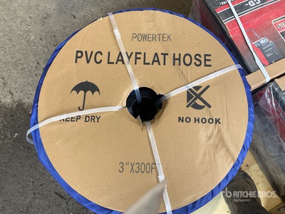 Quantity of (3) 2024 Powertek 3"-300FT Tuyaux (Unused)