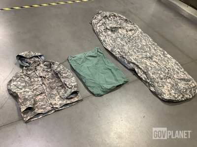 (30) Parkas, (25) Bivy Covers, (63) Barracks Bags & Assorted Items