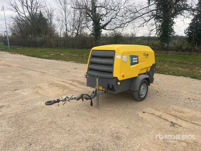 2022 Atlas Copco XAS58 Compresseur A Air 1 Essieu ضاغط هوائي