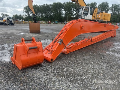 2025 800 mm 18 M Long Reach Boom & Stick w/ Cazo para excavadora - Fits Hitachi ZX200 & ZX210 (Unused)